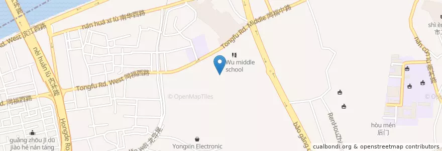 Mapa de ubicacion de 龙福幼儿园 en الصين, غوانغدونغ, 广州市, 海珠区, 龙凤街道.