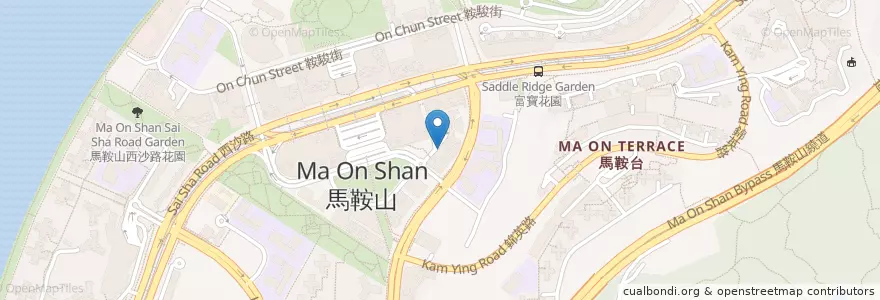 Mapa de ubicacion de 譚仔三哥米線 TamJai SamGor Mixian en China, Hongkong, Guangdong, New Territories, 沙田區 Sha Tin District.