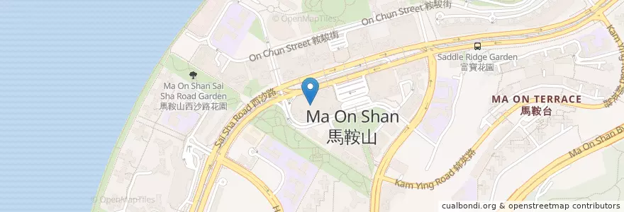 Mapa de ubicacion de Italian Tomato Café en 中国, 香港 Hong Kong, 广东省, 新界 New Territories, 沙田區 Sha Tin District.