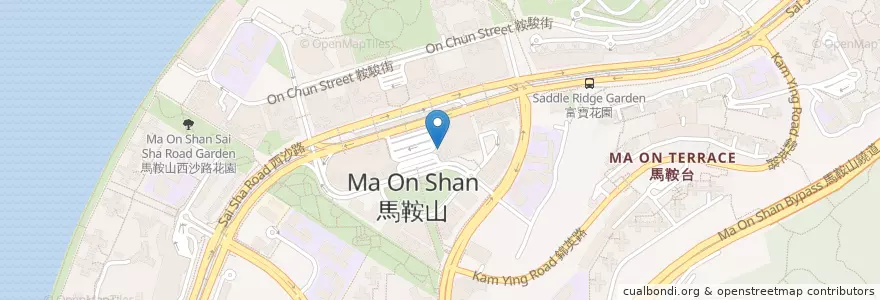 Mapa de ubicacion de 泰巷 Grand Avenue Thai Café en China, Hong Kong, Provincia De Cantón, Nuevos Territorios, 沙田區 Sha Tin District.