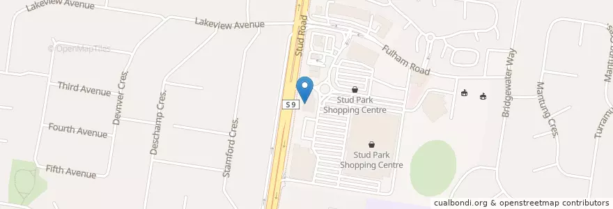 Mapa de ubicacion de Chemist Warehouse en Avustralya, Victoria, City Of Knox.