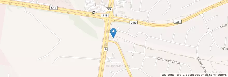 Mapa de ubicacion de Deganis Cafe Rowville Express Drive Through en Australie, Victoria, City Of Knox.