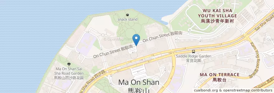 Mapa de ubicacion de Pepper Lunch en China, Hong Kong, Guangdong, Wilayah Baru, 沙田區 Sha Tin District.