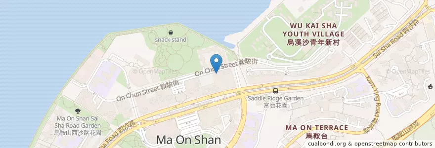 Mapa de ubicacion de 海港燒鵝海鮮酒家 Victoria Harbour Roasted Goose Seafood Restaurant en Китай, Гонконг, Гуандун, Новые Территории, 沙田區 Sha Tin District.