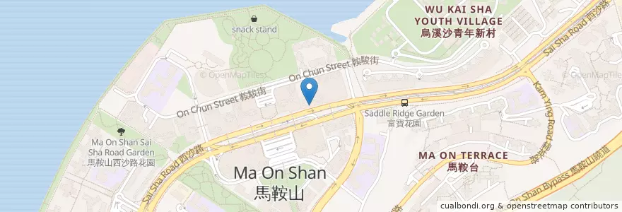 Mapa de ubicacion de 喜多郎日本料理 Kitaro Japanese Restaurant en Китай, Гонконг, Гуандун, Новые Территории, 沙田區 Sha Tin District.