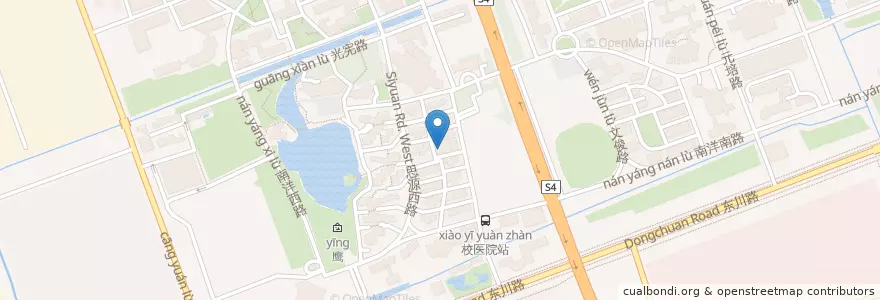 Mapa de ubicacion de 哈乐餐厅 en China, Shanghai, Minhang District.