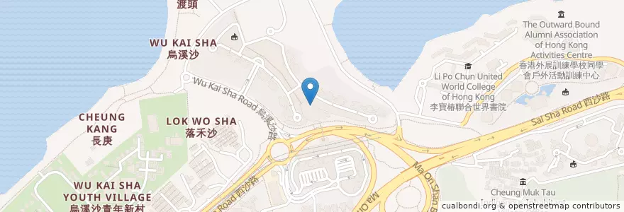 Mapa de ubicacion de 醉翁亭 en 中国, 香港, 广东省, 新界, 沙田區.