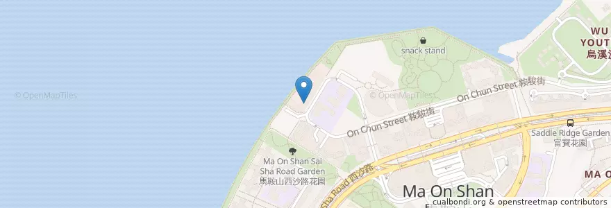 Mapa de ubicacion de Casa Cafe & Bistro en China, Hong Kong, Guangdong, Wilayah Baru, 沙田區 Sha Tin District.