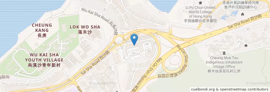 Mapa de ubicacion de 稻坊 Tao Square en 중국, 홍콩, 광둥성, 신제, 沙田區 Sha Tin District.
