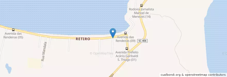 Mapa de ubicacion de Leka en 巴西, 南部, 圣卡塔琳娜, Microrregião De Florianópolis, Região Geográfica Intermediária De Florianópolis, 弗洛里亚诺波利斯.