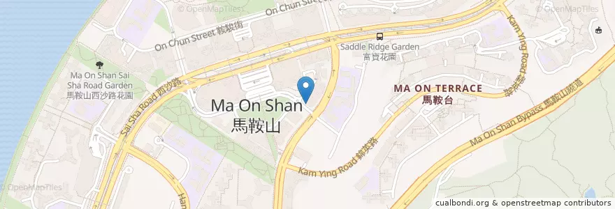 Mapa de ubicacion de Finding en 중국, 홍콩, 광둥성, 신제, 沙田區 Sha Tin District.