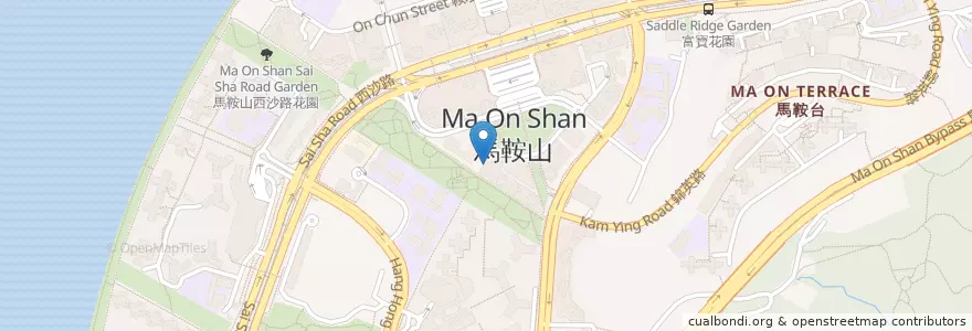 Mapa de ubicacion de 味之店 en 中国, 香港, 広東省, 新界, 沙田區 Sha Tin District.