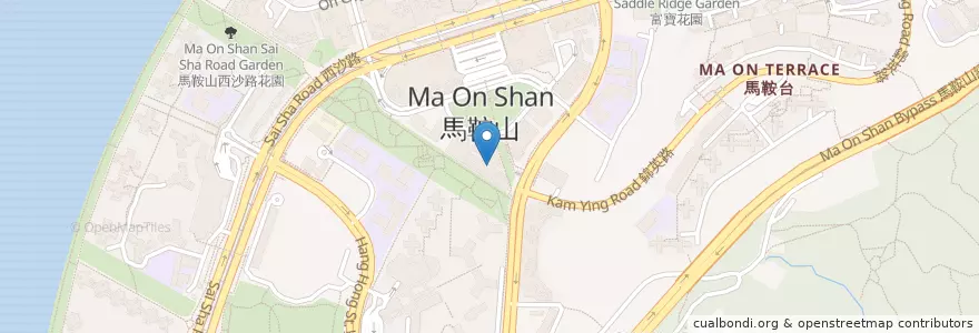 Mapa de ubicacion de 豐足居食屋 en China, Hong Kong, Guangdong, Wilayah Baru, 沙田區 Sha Tin District.