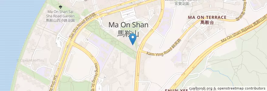 Mapa de ubicacion de 食德棧 Shi De Zhan en Çin, Hong Kong, Guangdong, Yeni Bölgeler, 沙田區 Sha Tin District.