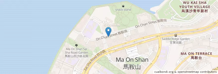 Mapa de ubicacion de EQ-100研習中心 en 中国, 香港, 广东省, 新界, 沙田區.