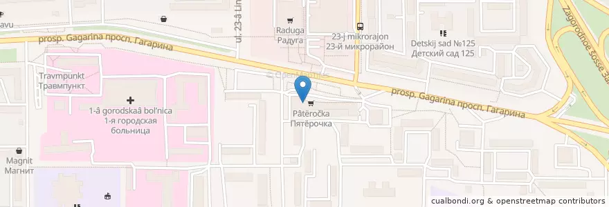 Mapa de ubicacion de Мега аптека en 俄罗斯/俄羅斯, Приволжский Федеральный Округ, Оренбургская Область, Городской Округ Оренбург.