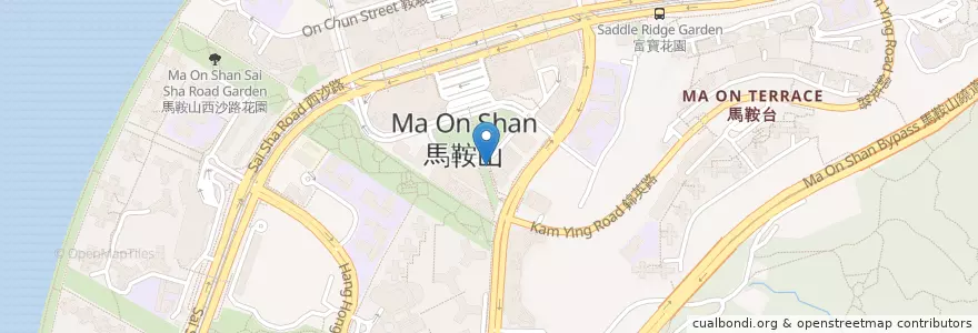 Mapa de ubicacion de 順風站 en China, Hong Kong, Cantão, Novos Territórios, 沙田區 Sha Tin District.