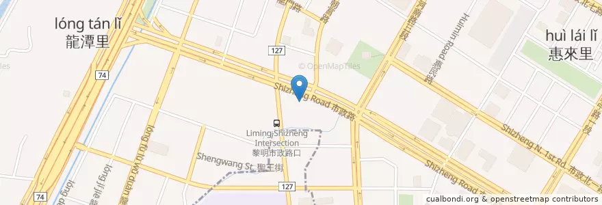 Mapa de ubicacion de Chun Shui Tang en Taiwan, Taichung, Xitun District.