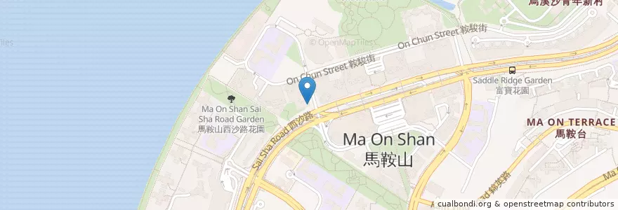 Mapa de ubicacion de 一輝茶餐廳 en China, Hong Kong, Provincia De Cantón, Nuevos Territorios, 沙田區 Sha Tin District.