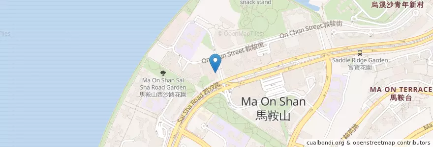 Mapa de ubicacion de 老西安 en 中国, 香港 Hong Kong, 广东省, 新界 New Territories, 沙田區 Sha Tin District.