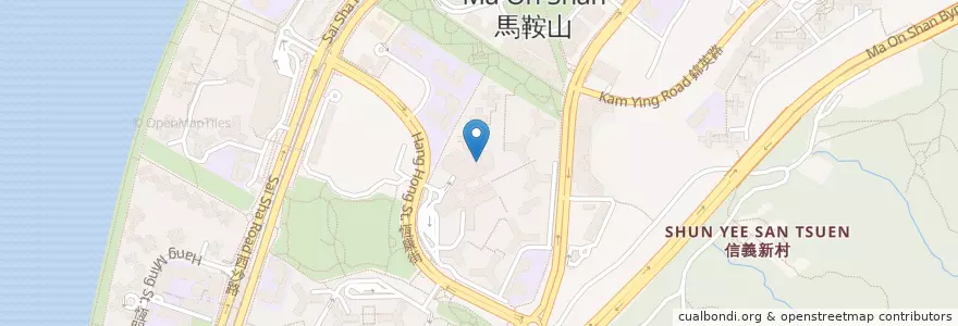 Mapa de ubicacion de 必勝客 Pizza Hut en الصين, هونغ كونغ, غوانغدونغ, الأقاليم الجديدة, 沙田區 Sha Tin District.