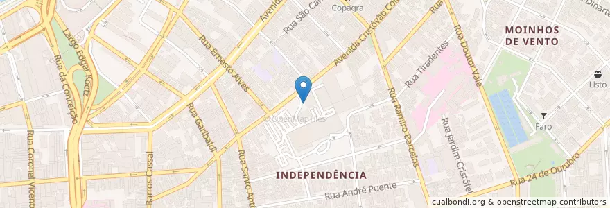 Mapa de ubicacion de Lápis Café en Brasilien, Süden, Rio Grande Do Sul, Região Metropolitana De Porto Alegre, Região Geográfica Intermediária De Porto Alegre, Região Geográfica Imediata De Porto Alegre, Porto Alegre.