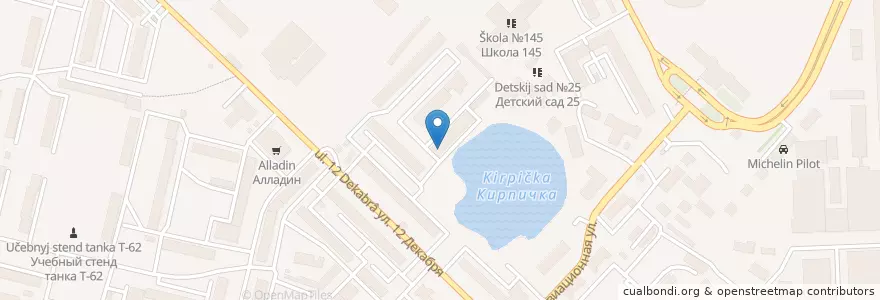 Mapa de ubicacion de Детская поликлиника №4 en ロシア, シベリア連邦管区, オムスク州, オムスク地区, オムスク管区.