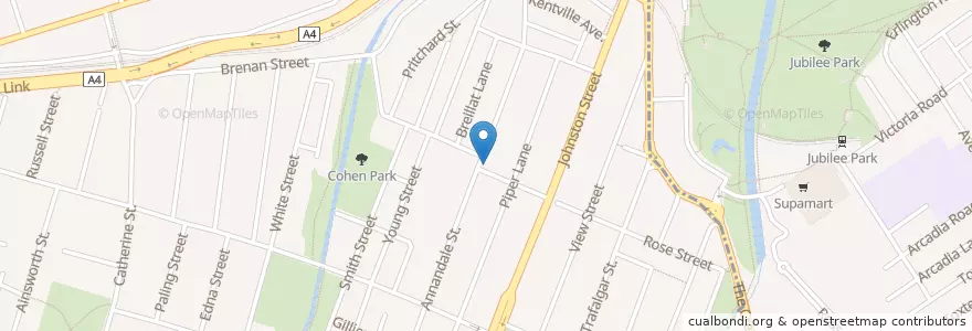 Mapa de ubicacion de Revolver en Australie, Nouvelle Galles Du Sud, Inner West Council, Sydney.