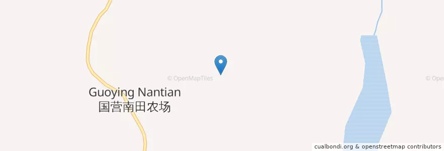 Mapa de ubicacion de 国营南田农场 en China, 三亚市 / Sanya, 国营南田农场.