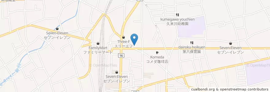 Mapa de ubicacion de ますも庵 en Japão, Tóquio, 東村山市.