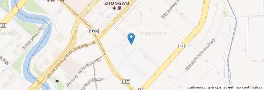 Mapa de ubicacion de 維思登牙醫診所 en 타이완, 타오위안 시, 중리 구.