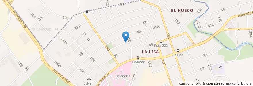 Mapa de ubicacion de Tribunal Municipal Popular de La Lisa en Küba, La Habana, La Lisa.