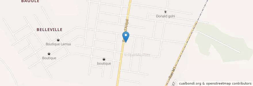 Mapa de ubicacion de Kiyala en Costa Do Marfim, Abidjan, Abobo.