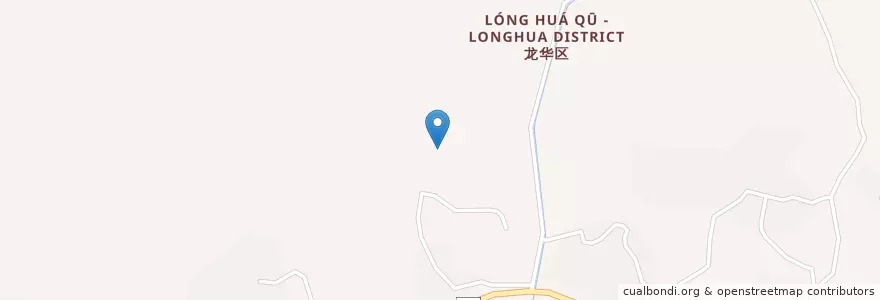 Mapa de ubicacion de 龙华区 (Longhua) en Chine, 海口市 - Haikou, 龙华区 (Longhua).