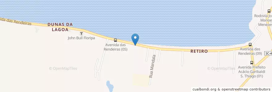 Mapa de ubicacion de Pastelaria Pastel en 巴西, 南部, 圣卡塔琳娜, Microrregião De Florianópolis, Região Geográfica Intermediária De Florianópolis, 弗洛里亚诺波利斯.