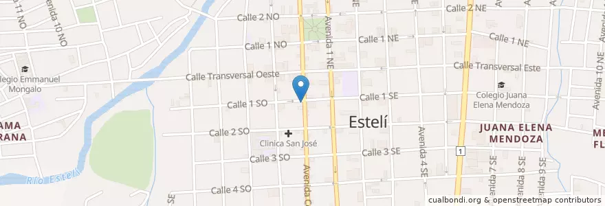 Mapa de ubicacion de Café Don Luis en 尼加拉瓜, Estelí, Estelí (Municipio), Estelí.