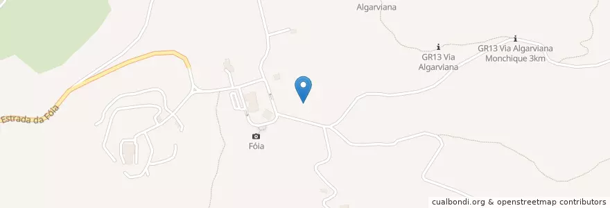 Mapa de ubicacion de Monchique en Portekiz, Algarve, Algarve, Faro, Monchique, Monchique.