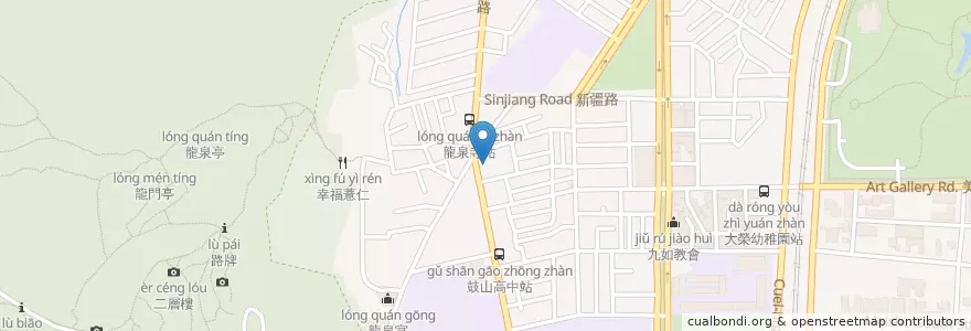 Mapa de ubicacion de 新聖明診所 en Taiwan, Kaohsiung, Gushan District.