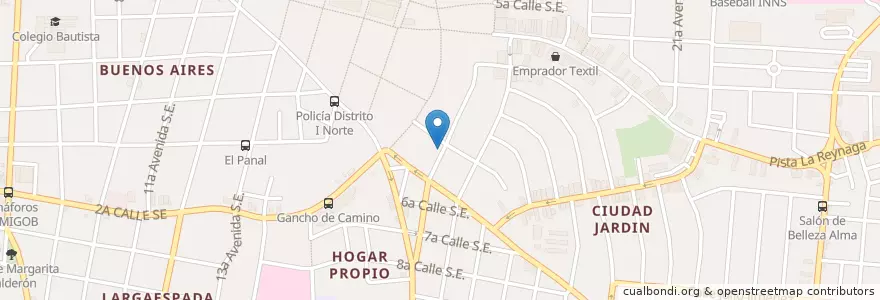 Mapa de ubicacion de Pio pio pollo en نيكاراجوا, Departamento De Managua, Managua (Municipio).