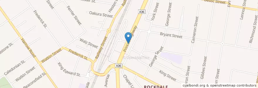 Mapa de ubicacion de Boschetto Café en استرالیا, New South Wales, Bayside Council, Sydney.