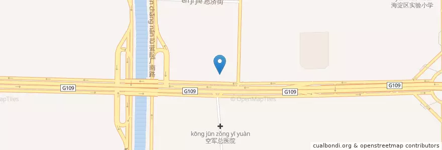 Mapa de ubicacion de 中国农业银行 en 중국, 베이징시, 허베이성, 海淀区.