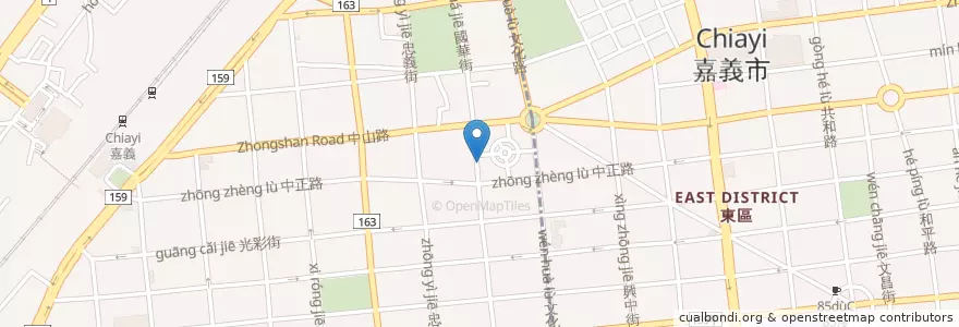 Mapa de ubicacion de 深海鮮 en 臺灣, 臺灣省, 嘉義市, 嘉義縣.