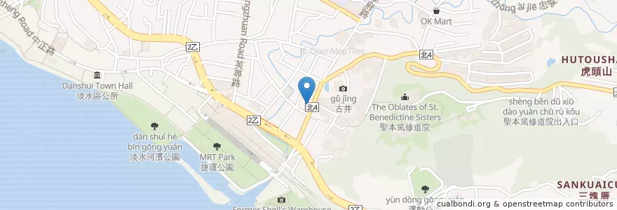 Mapa de ubicacion de Yuki早餐店 en Тайвань, Новый Тайбэй, 淡水區.