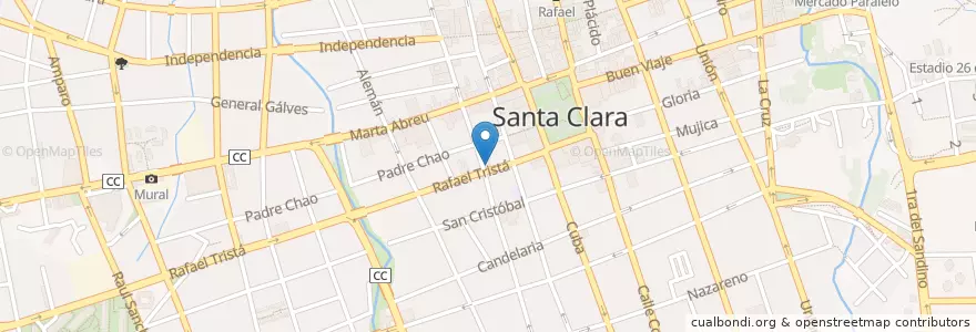 Mapa de ubicacion de Primera Iglesia Bautista de Santa Clara en کوبا, Villa Clara, Santa Clara, Ciudad De Santa Clara.