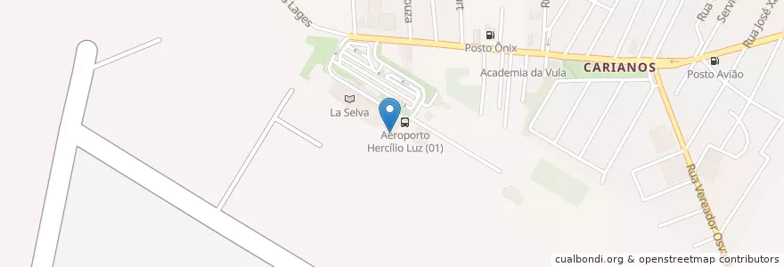 Mapa de ubicacion de Subdelegacia da Polícia Civil no Aeroporto Florianópolis en البَرَازِيل, المنطقة الجنوبية, سانتا كاتارينا, Microrregião De Florianópolis, Região Geográfica Intermediária De Florianópolis, فلوريانوبوليس.