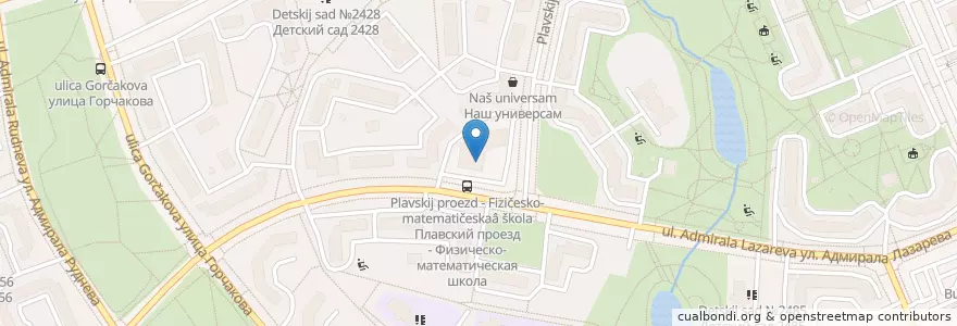 Mapa de ubicacion de La Piazza en Russia, Distretto Federale Centrale, Москва, Юго-Западный Административный Округ, Južnoe Butovo.