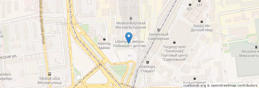 Mapa de ubicacion de Wow!Кофе en 俄罗斯/俄羅斯, Центральный Федеральный Округ, Москва, Северо-Восточный Административный Округ, Бутырский Район.