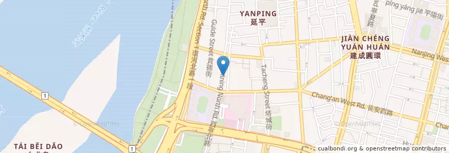 Mapa de ubicacion de 阿提卡咖啡 en 타이완, 신베이 시, 타이베이시.