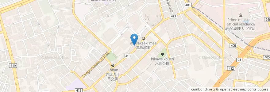Mapa de ubicacion de たつむら en Япония, Токио, Минато.