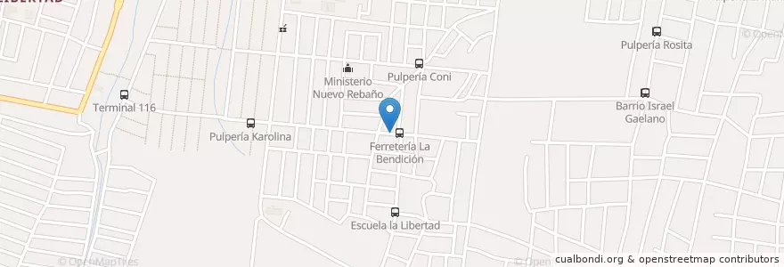 Mapa de ubicacion de Las Lomas en Никарагуа, Departamento De Managua, Managua (Municipio).